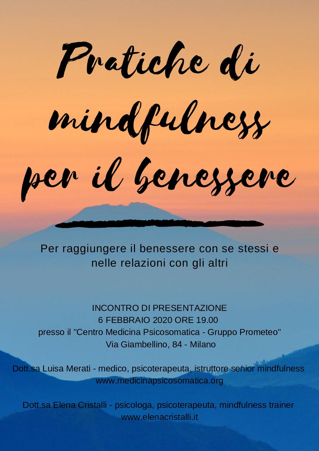 Percorso “Pratiche di mindfulness per il benessere”